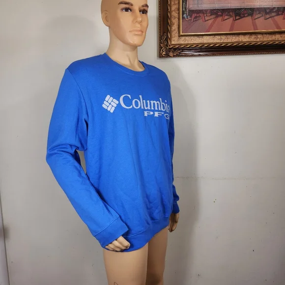 Men's Columbia PFG Sweatshirt  Pullover size XL blue NWT. color may vary due to - Picture 3 of 11